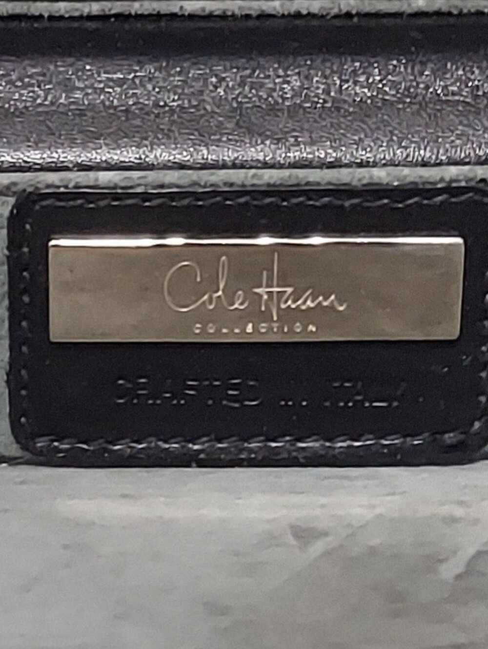 Cole Haan Black Leather Classic Hardshell Attache Briefcase Gently Loved - Picture 11 of 11